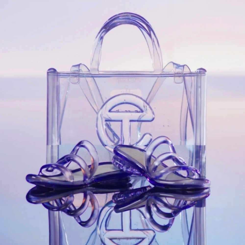 Melissa x Telfar Medium Jelly Shopper- Clear